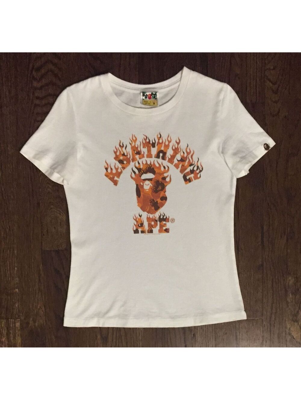Bape flame camo tee shirt